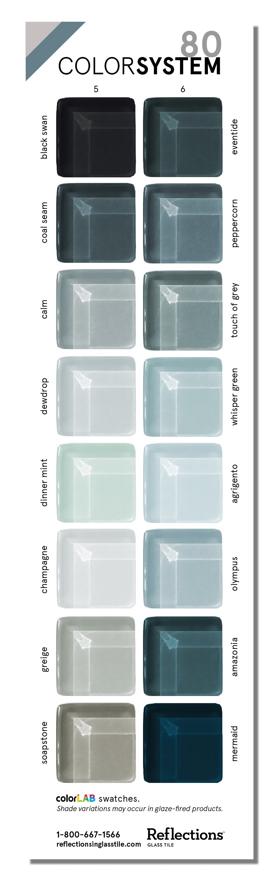 Glass Sample | Color Card 5-6