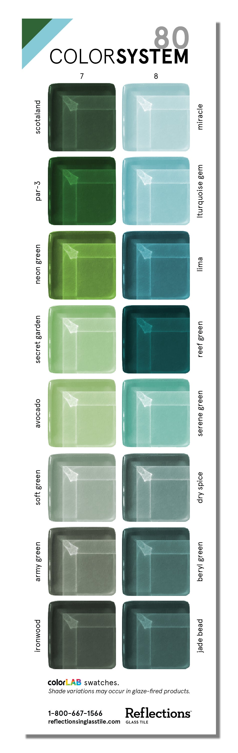 Glass Sample | Color Card 7-8