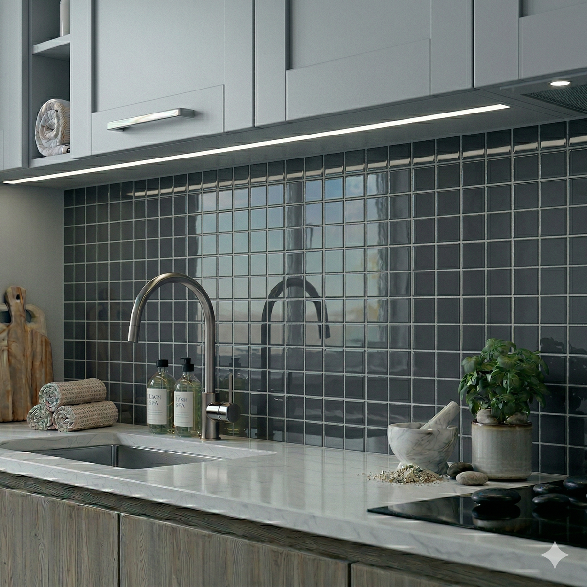 Factory Sale - Coal Grey 2x2 Glossy
