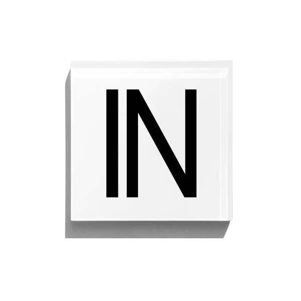 Made To Order Glass Tile | Depth Marker "IN"
